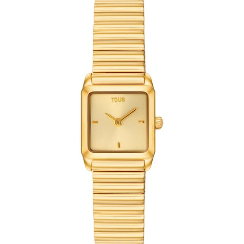 Montre analogique avec bracelet en acier dor&eacute; TOUS 1950