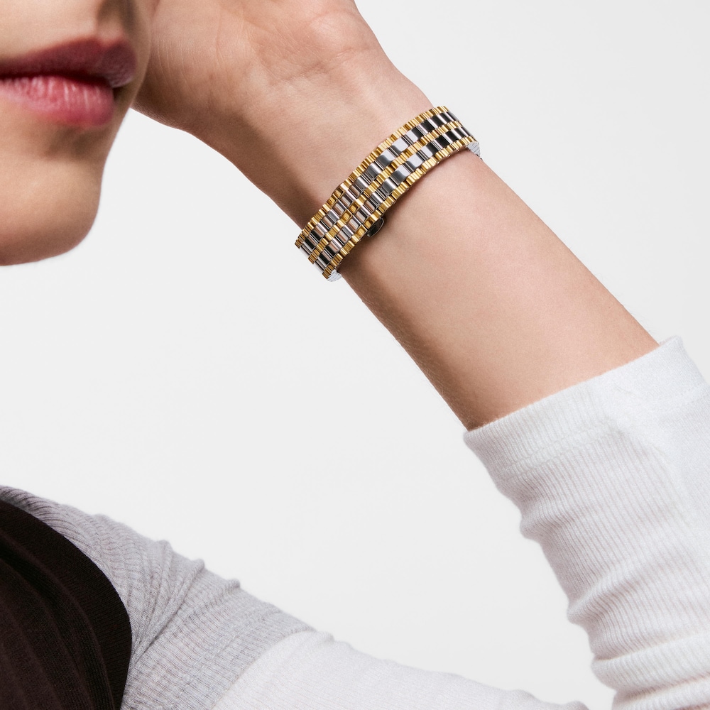 Wyposażony w bransoletę ze stali z elementami ze złotej stali Zegarek analogowy TOUS 1950