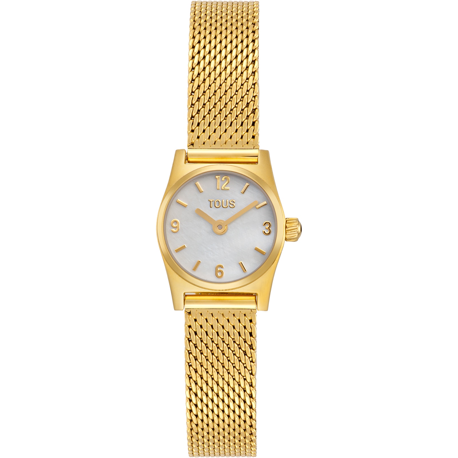 Analog Watch with gold-colored steel bracelet and mother-of-pearl face TOUS EPIC MINI
