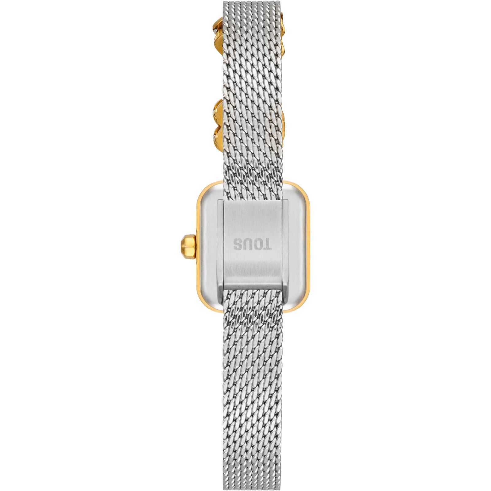 Analog Watch with steel bracelet, gold-colored steel motif and