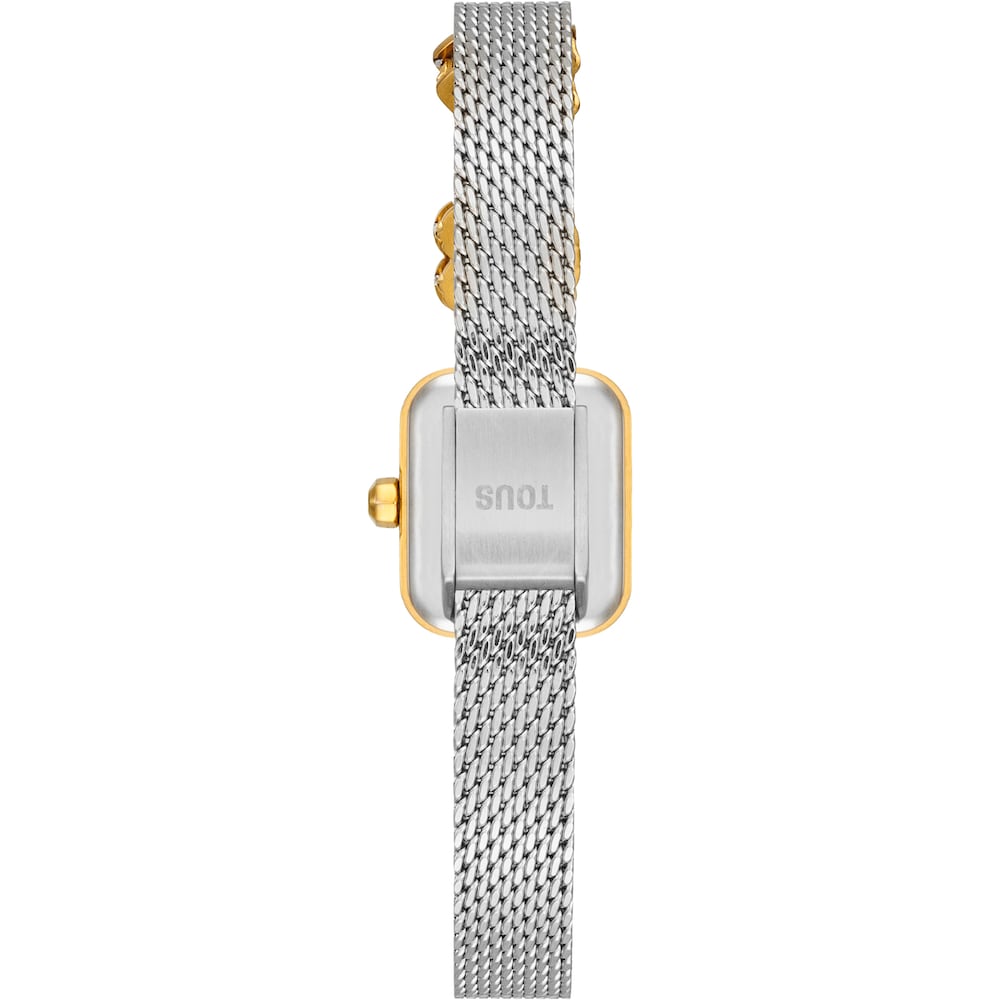 Reloj anal&oacute;gico con brazalete de acero con motivo, acero dorado y esfera de n&aacute;car ICON TIME CHARMS