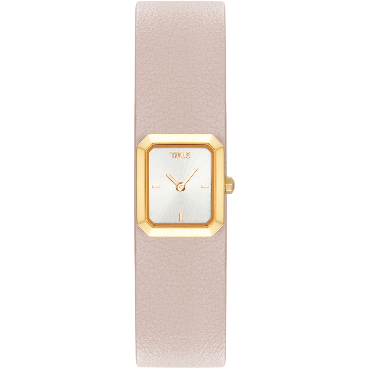 Tous - Reloj Analógico Con Brazalete De Piel Rosa Y Acero Dorado Karat Emerald Mini - Único