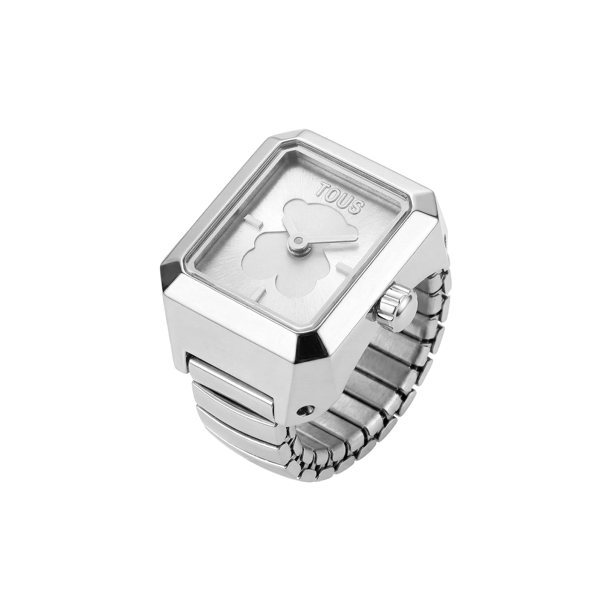 Tous - Anillo/Reloj Analógico De Acero Karat - Plateado