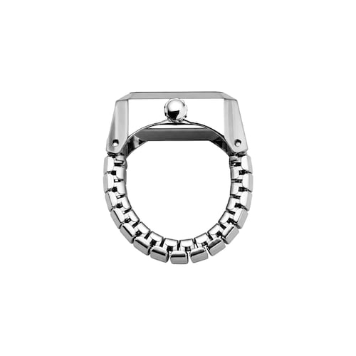 Anillo/Reloj anal&oacute;gico de acero KARAT 