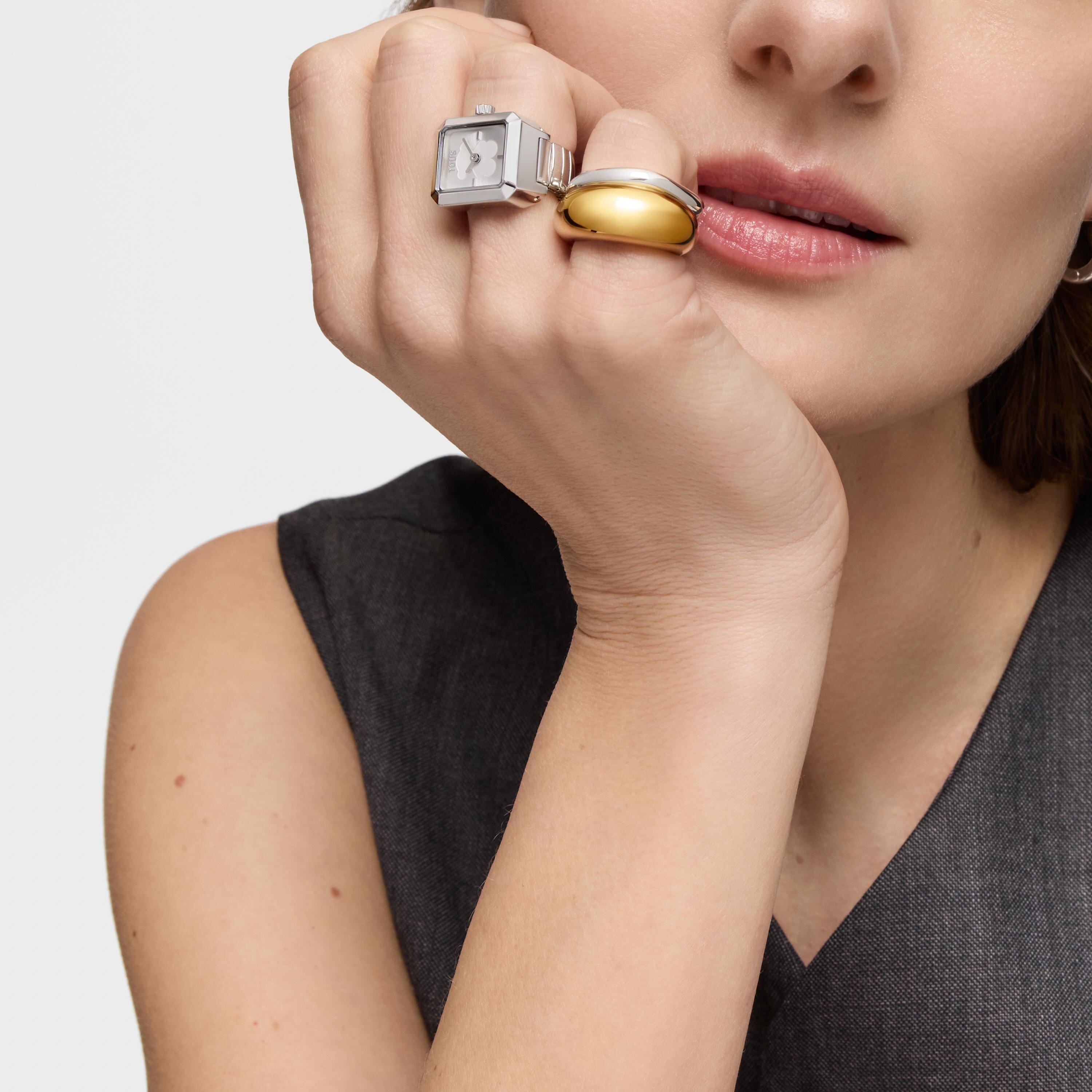 Steel analog Ring/Watch TOUS KARAT