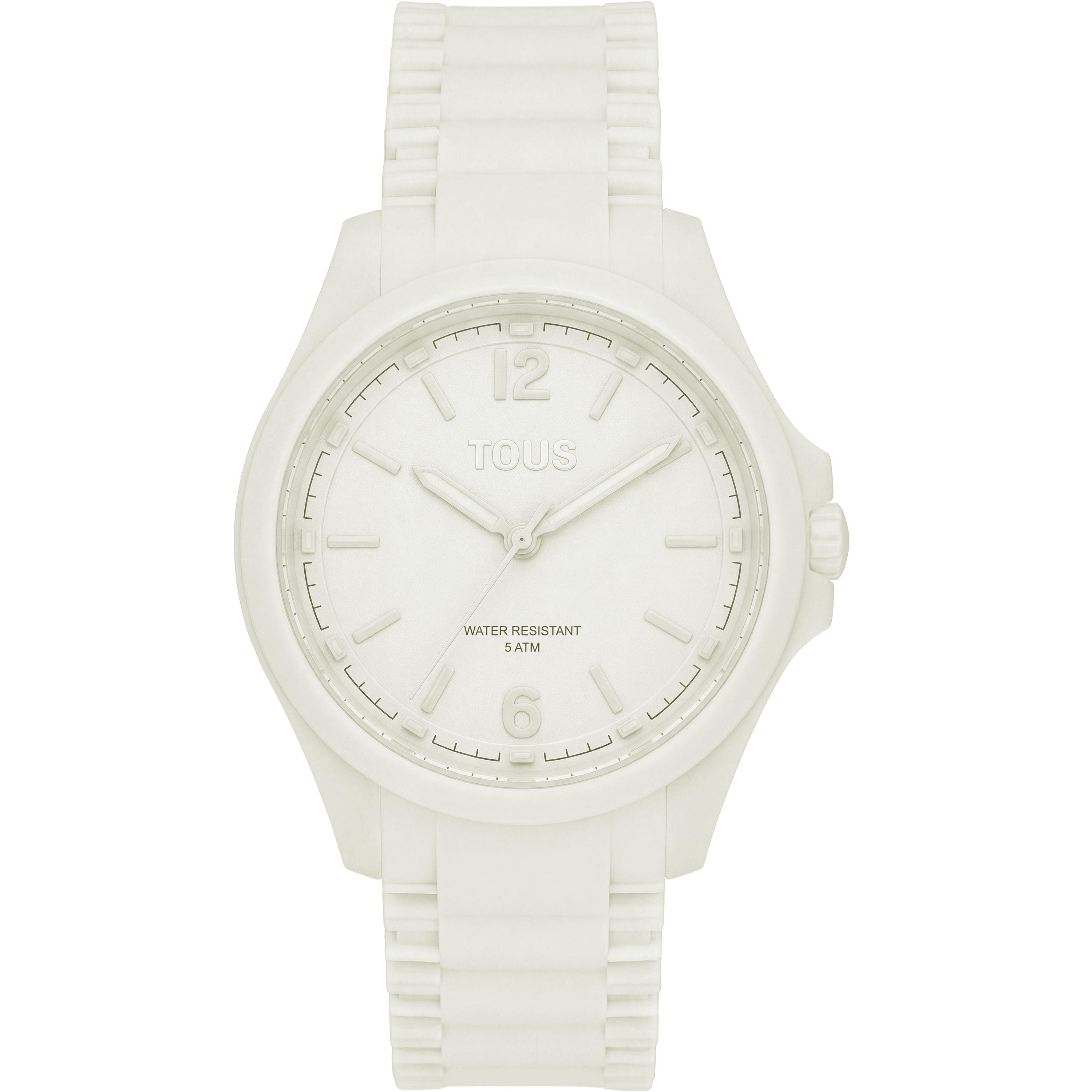 Analog watch and white silicone strap TOUS Drive