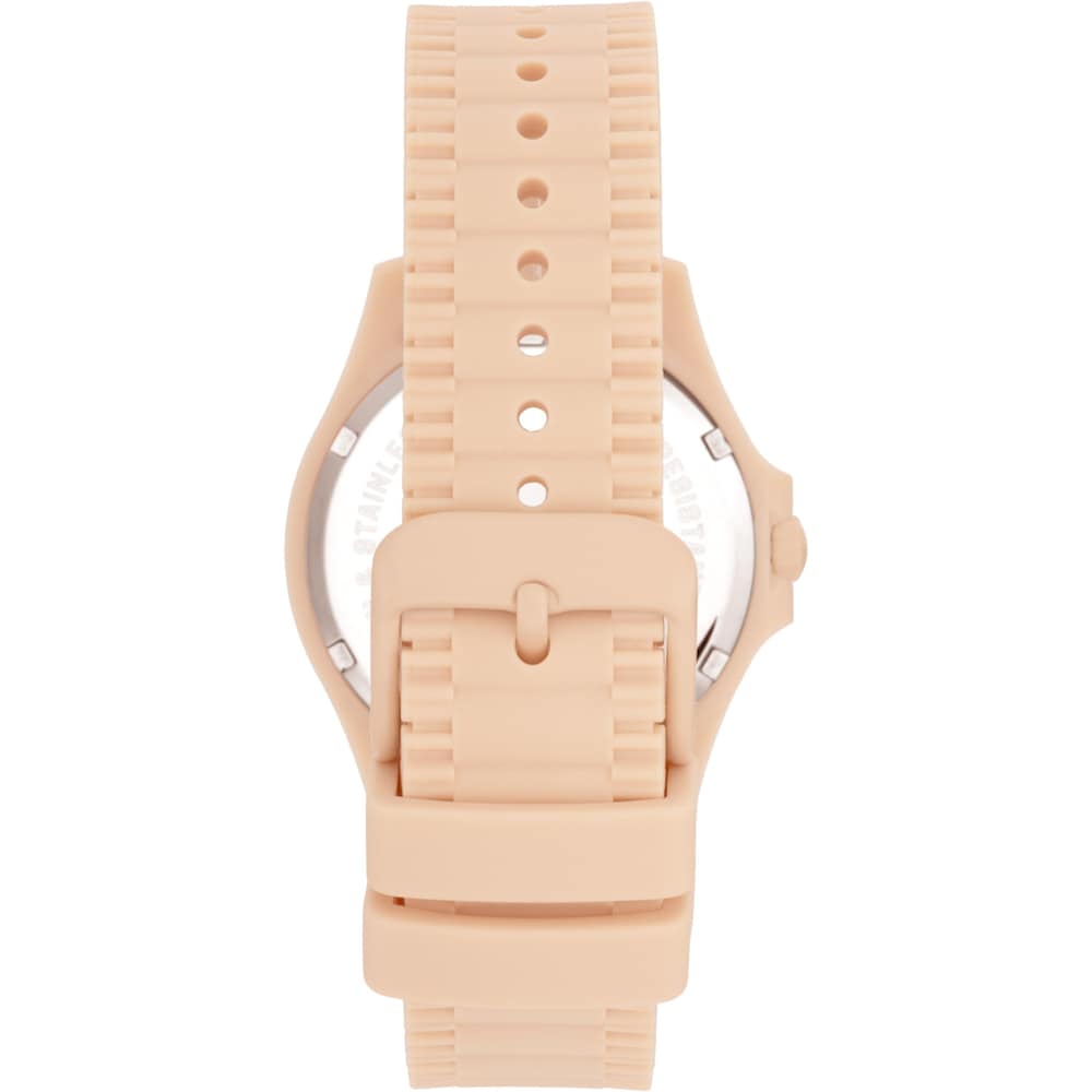 Reloj anal&oacute;gico y correa de silicona nude Drive