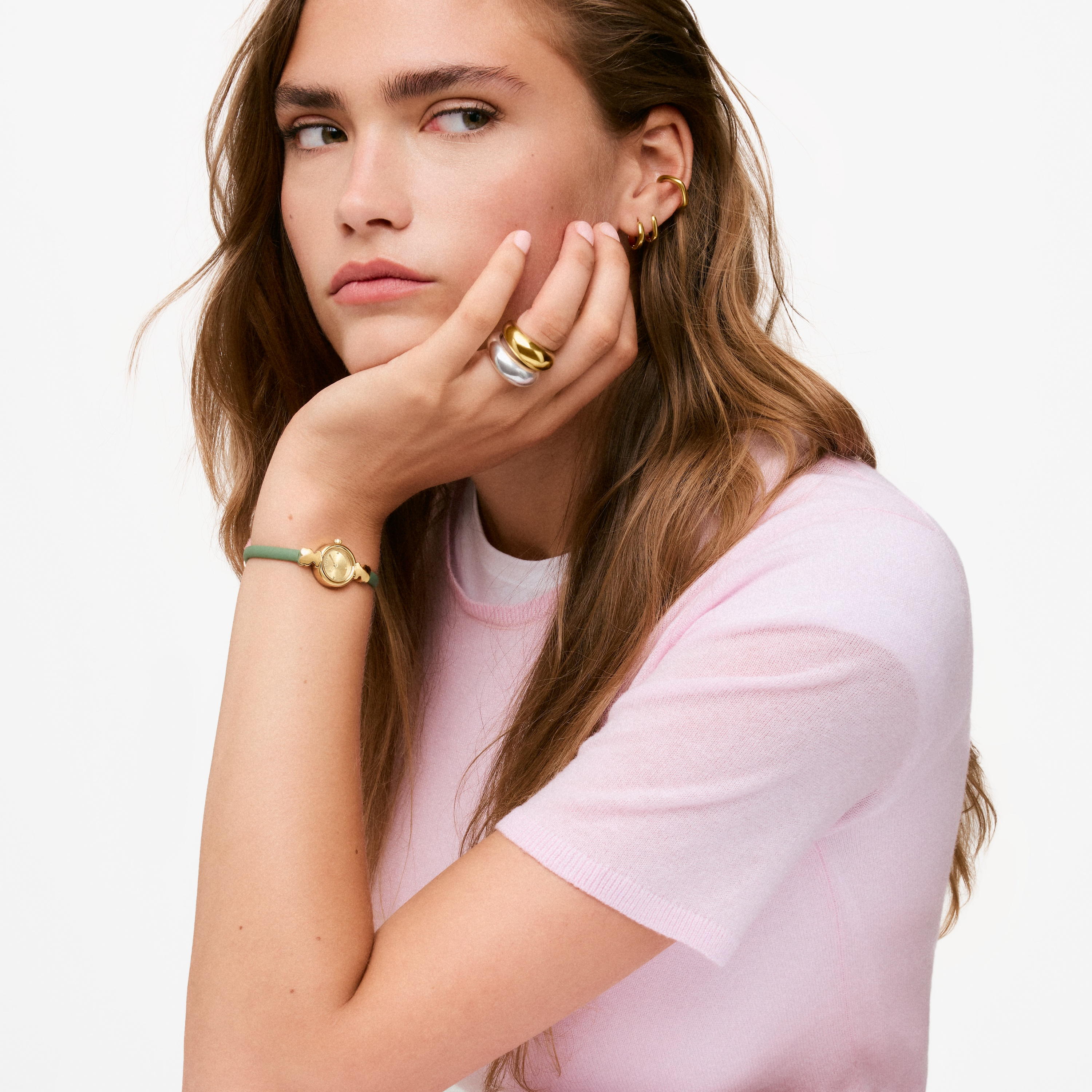 Analog watch and green silicone strap TOUS Icon Chic