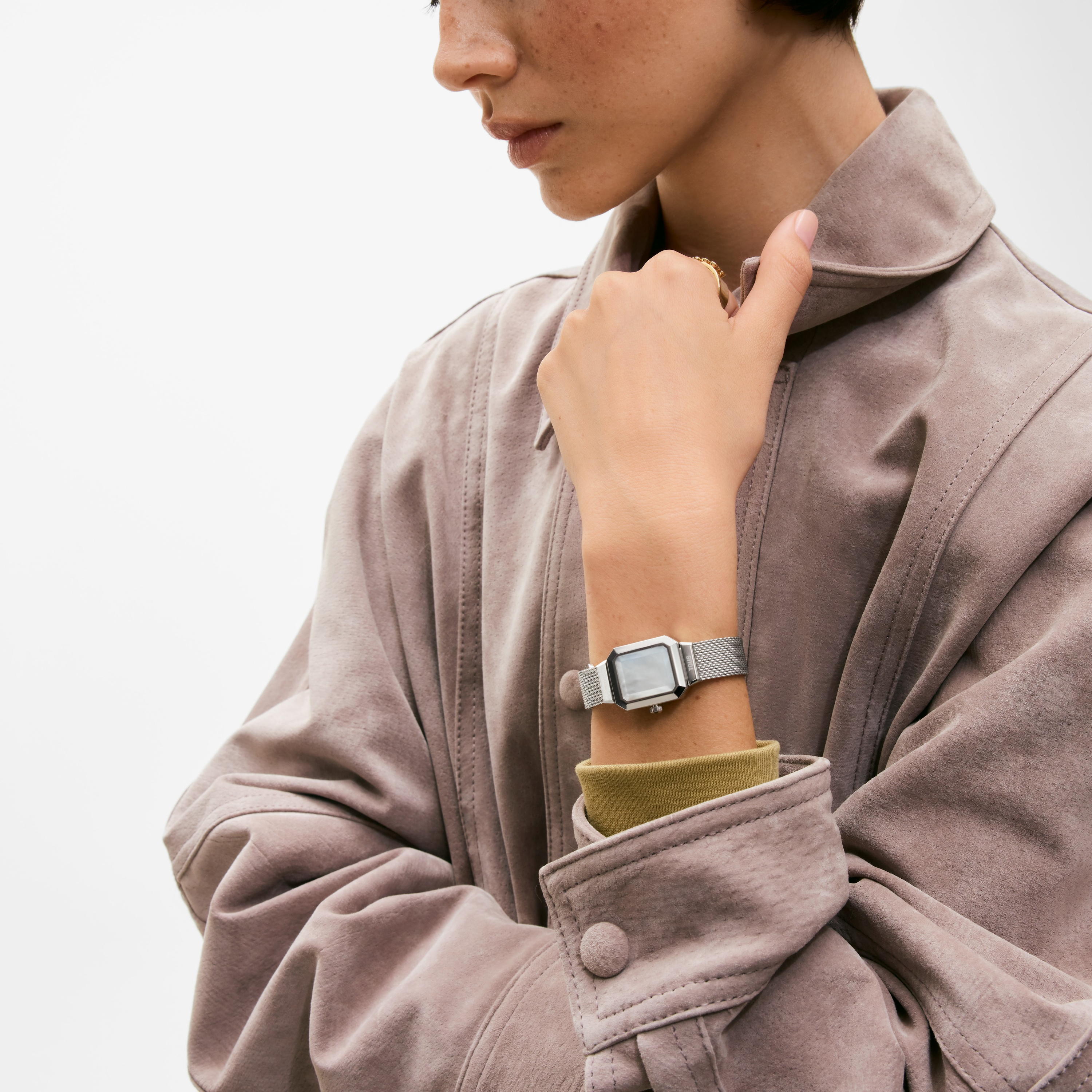 Analog watch with steel and mother-of-pearl TOUS Karat Reveal