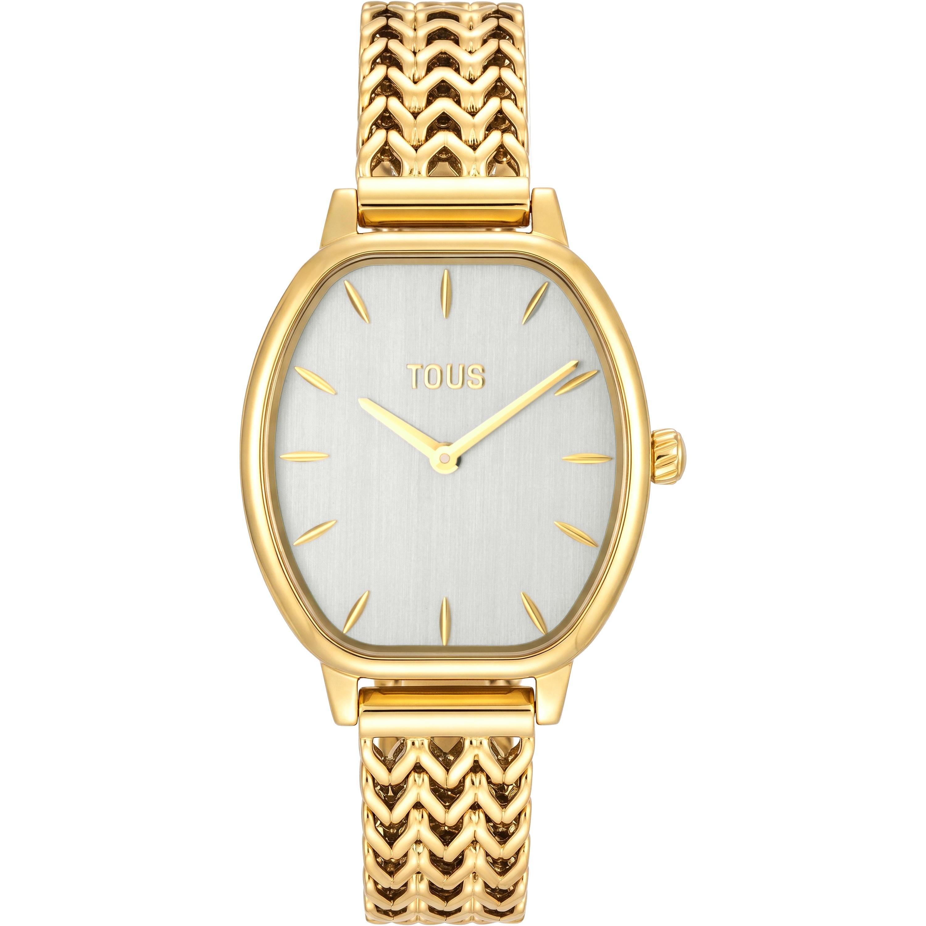 Analog watch with gold-colored steel bracelet TOUS Osier