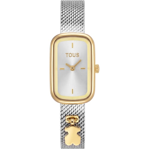 Two-tone gold-colored Analog watch and steel bracelet TOUS T-Band Club