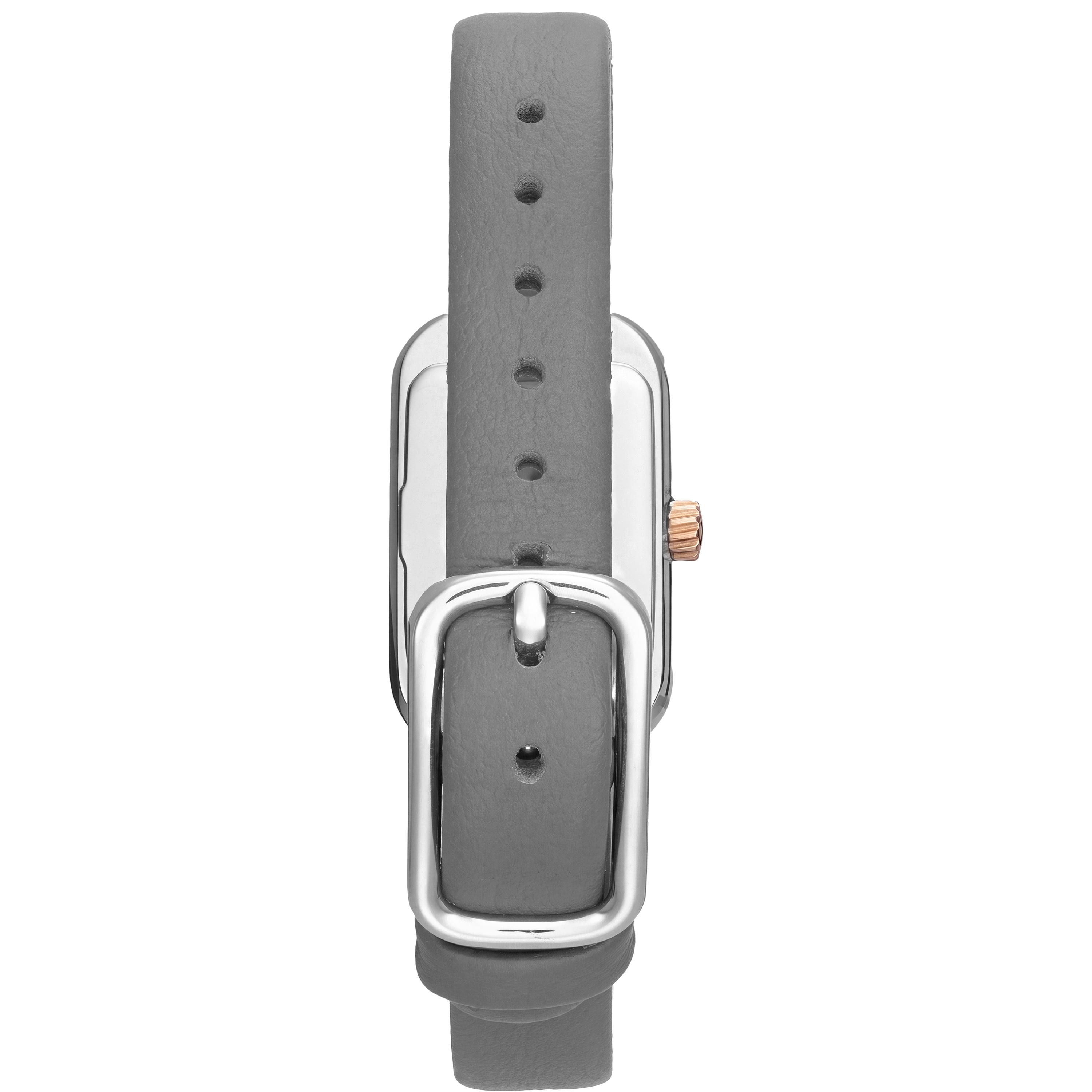 Analog watch with gray leather strap TOUS T-Band Club