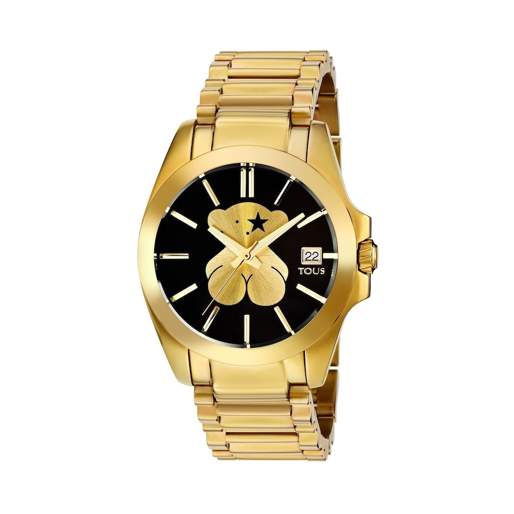 Gold IP Steel Drive Watch image number 0