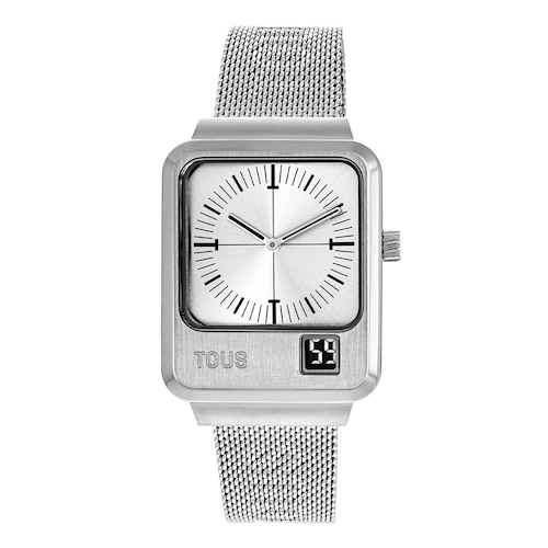 Reloj analógico y digital con brazalete de acero MARS