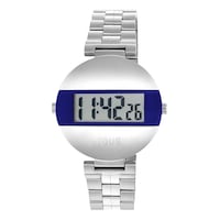 Reloj digital con brazalete de acero y color azul marino MARS