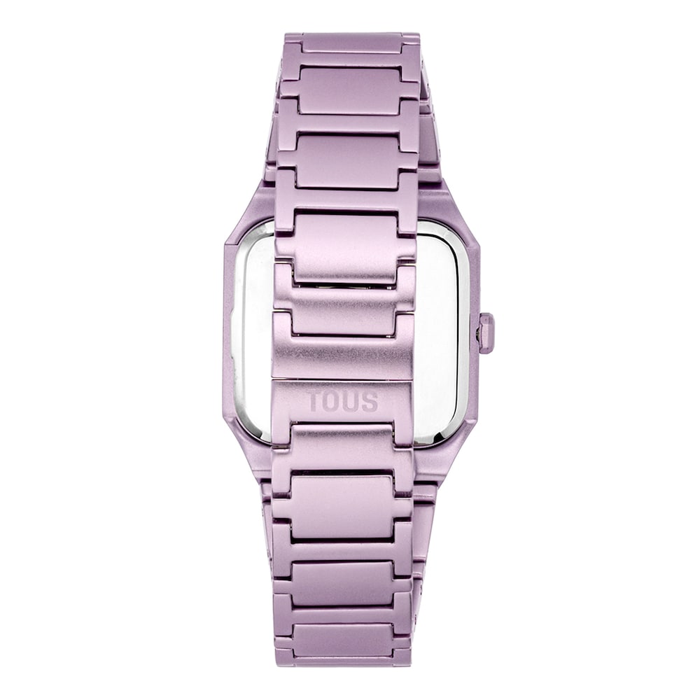 Karat Squared Analogue watch with rose-colored aluminum strap image number 2