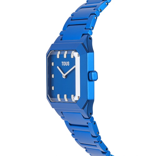 Karat Squared Analogue watch with blue aluminum strap