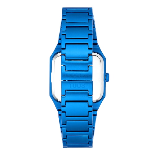 Karat Squared Analogue watch with blue aluminum strap