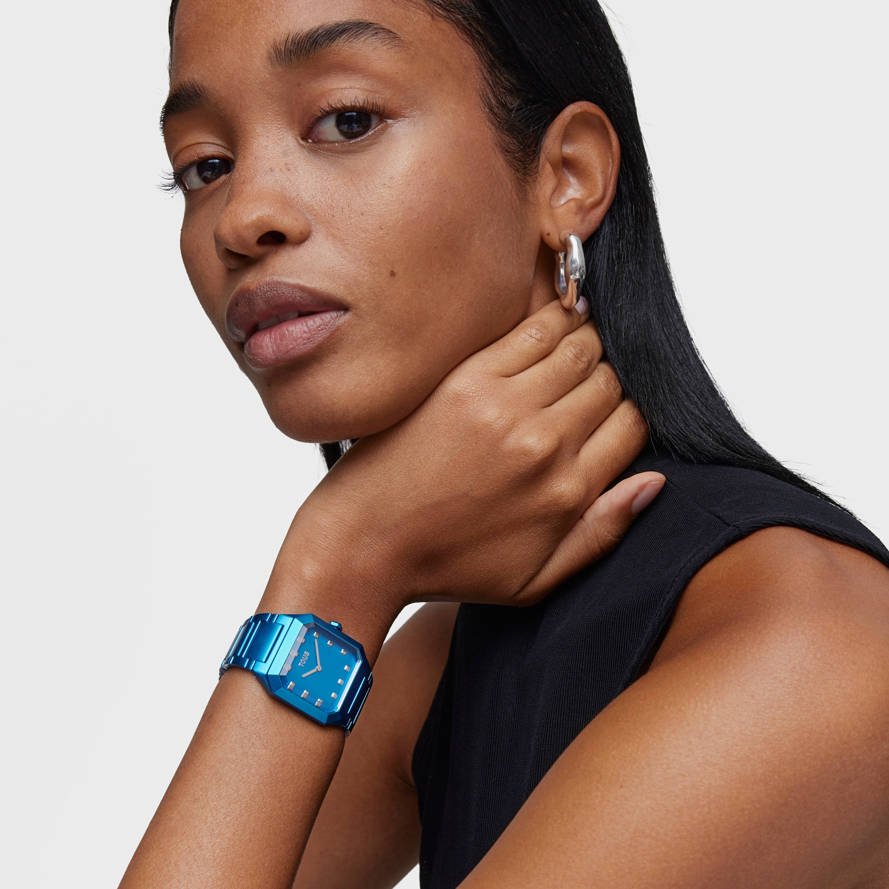 Karat Squared Analogue watch with blue aluminum strap