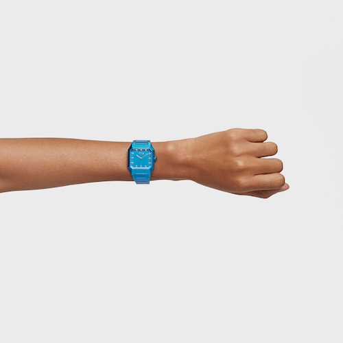 Karat Squared Analogue watch with blue aluminum strap