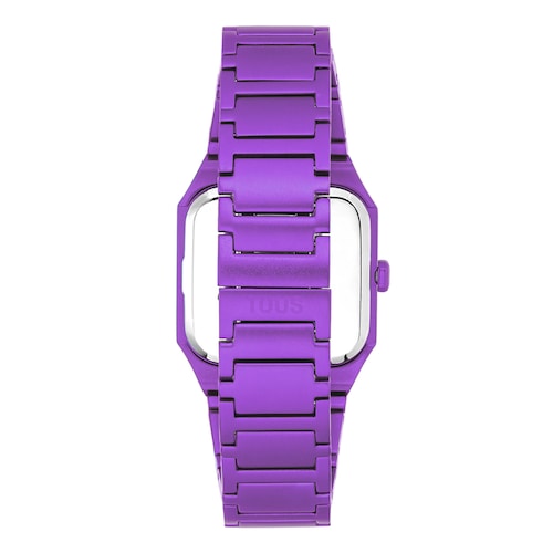 Karat Squared Analogue watch with lilac-colored aluminum strap