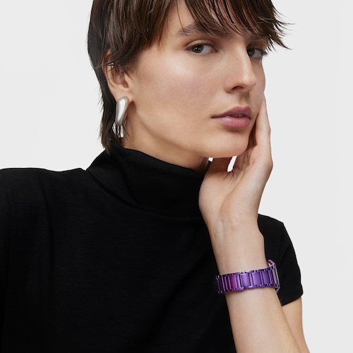 Karat Squared Analogue watch with lilac-colored aluminum strap