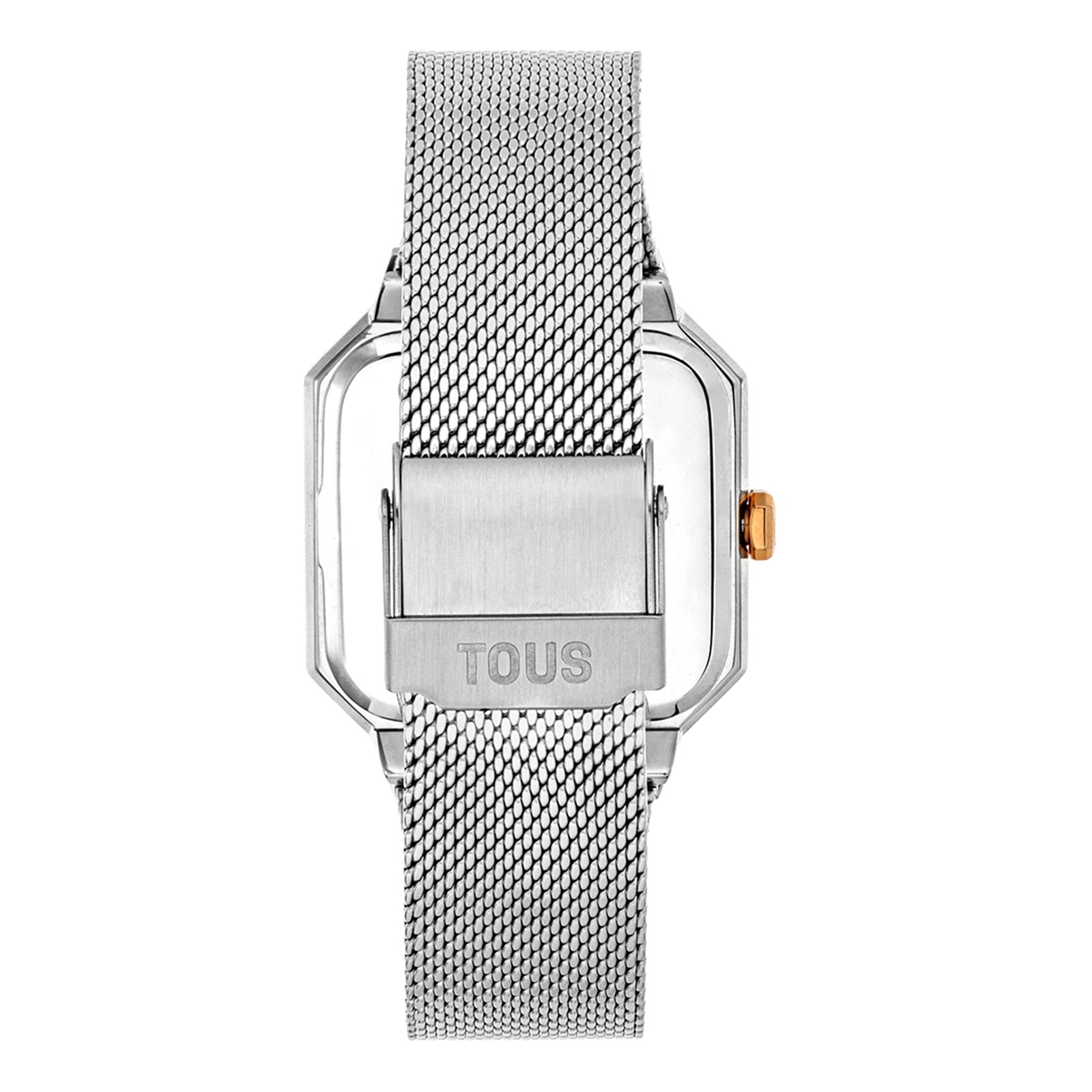 Reloj analógico con acero IPRG rosa y brazalete de acero Karat Squared