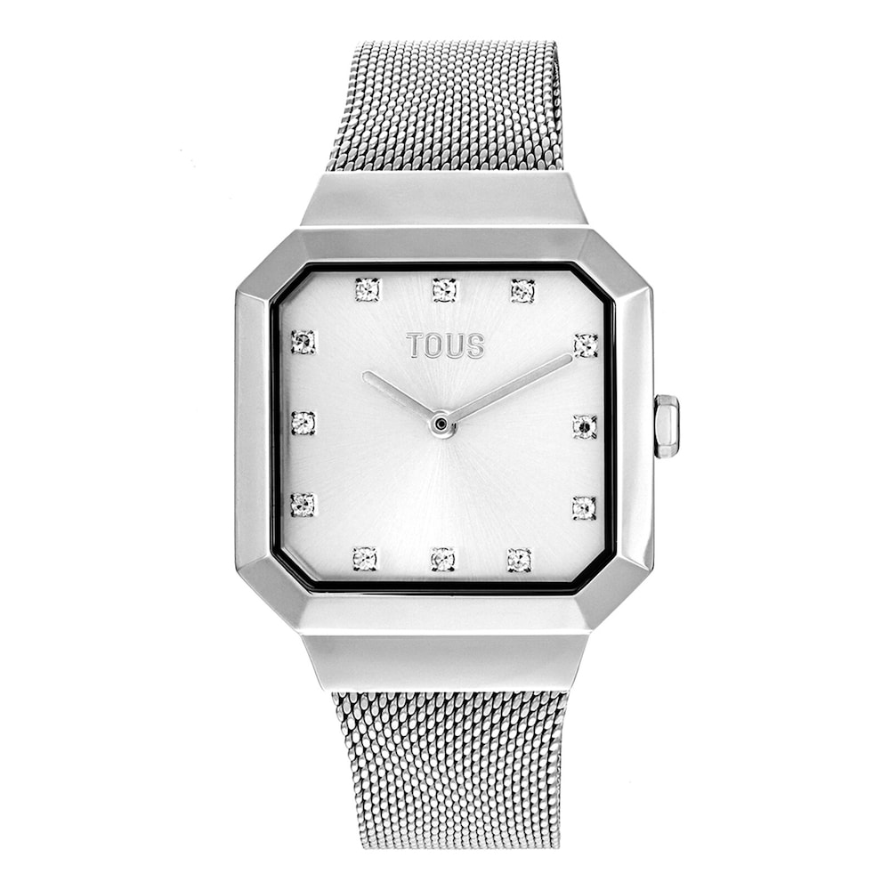 Reloj anal&oacute;gico con brazalete de acero Karat Squared