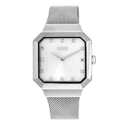 Analogov&eacute; hodinky Karat Squared s&nbsp;ocelov&yacute;m řem&iacute;nkem