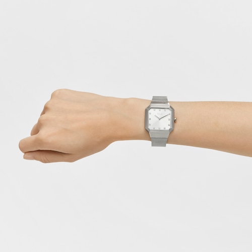 Karat Squared Analogue watch with steel wristband