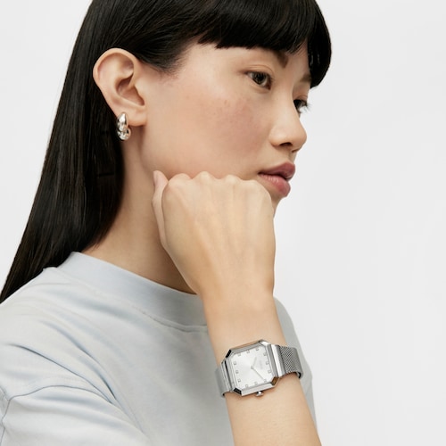 Karat Squared Analogue watch with steel wristband