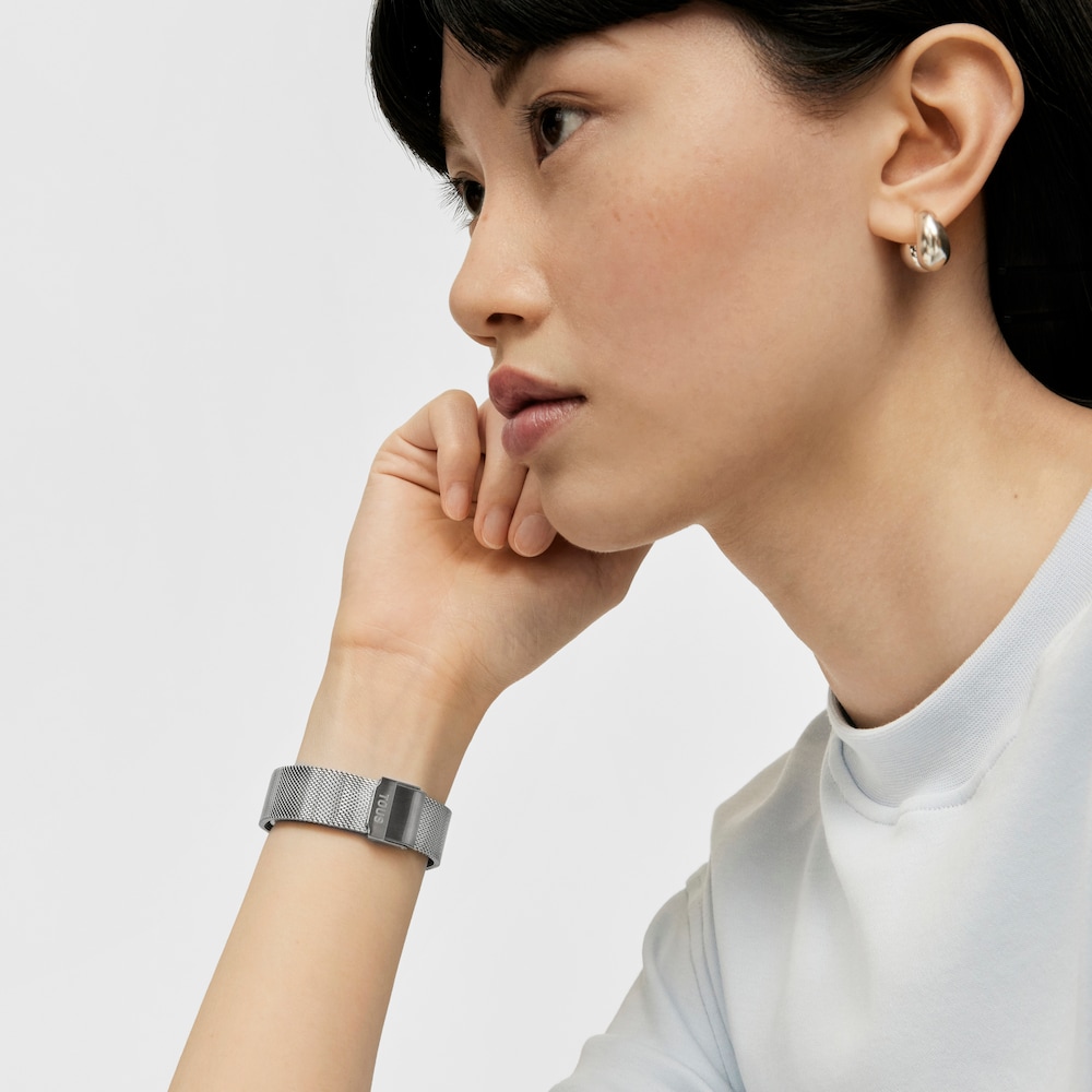 Reloj anal&oacute;gico con brazalete de acero Karat Squared