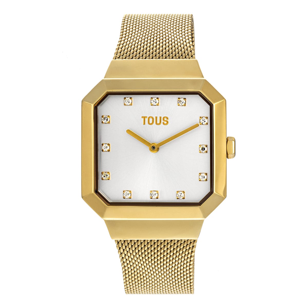 Karat Squared Analogue watch with gold-colored IPG steel wristband