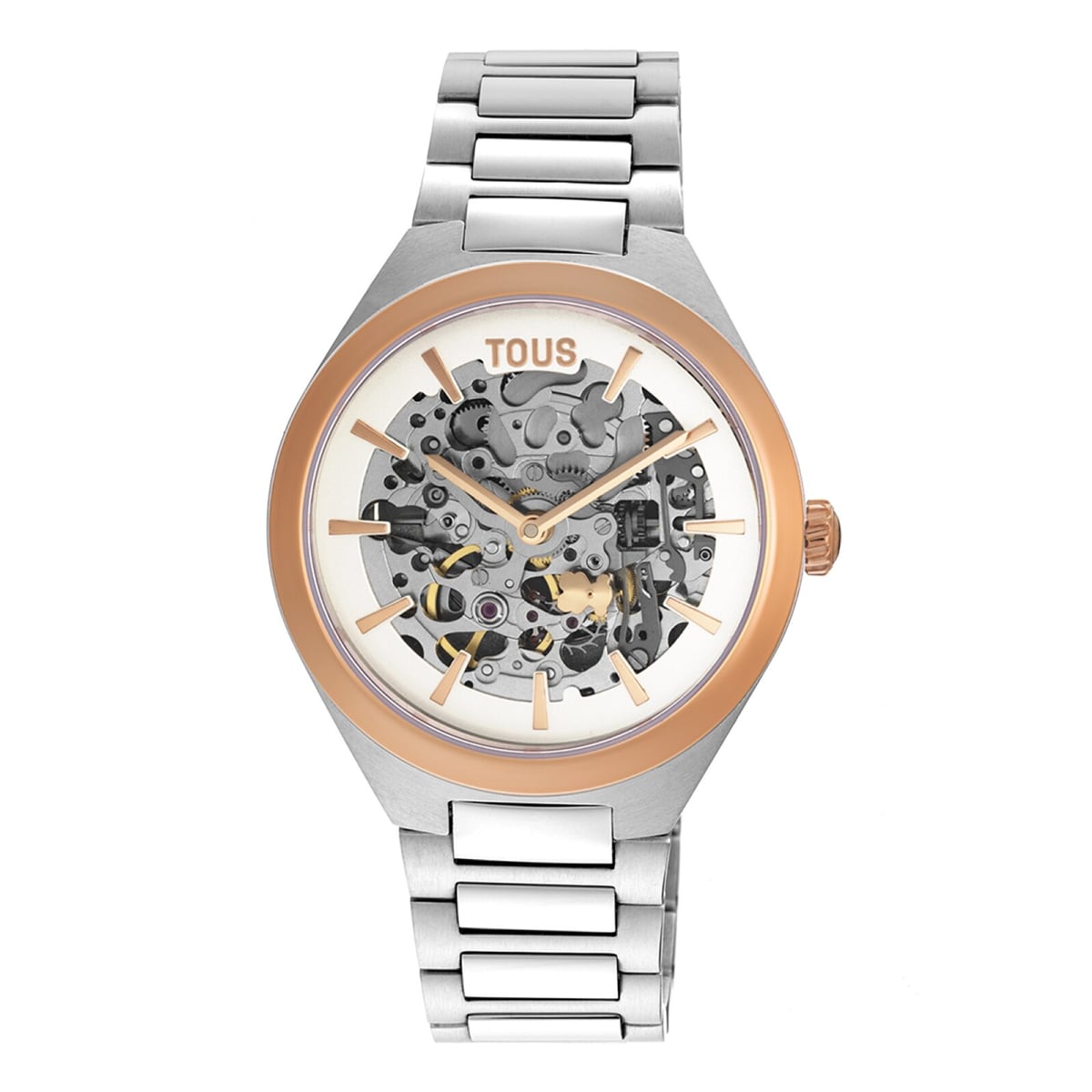 Tous - Reloj Analógico Con Acero Iprg Rosa Y Brazalete De Acero Karat Round - Único