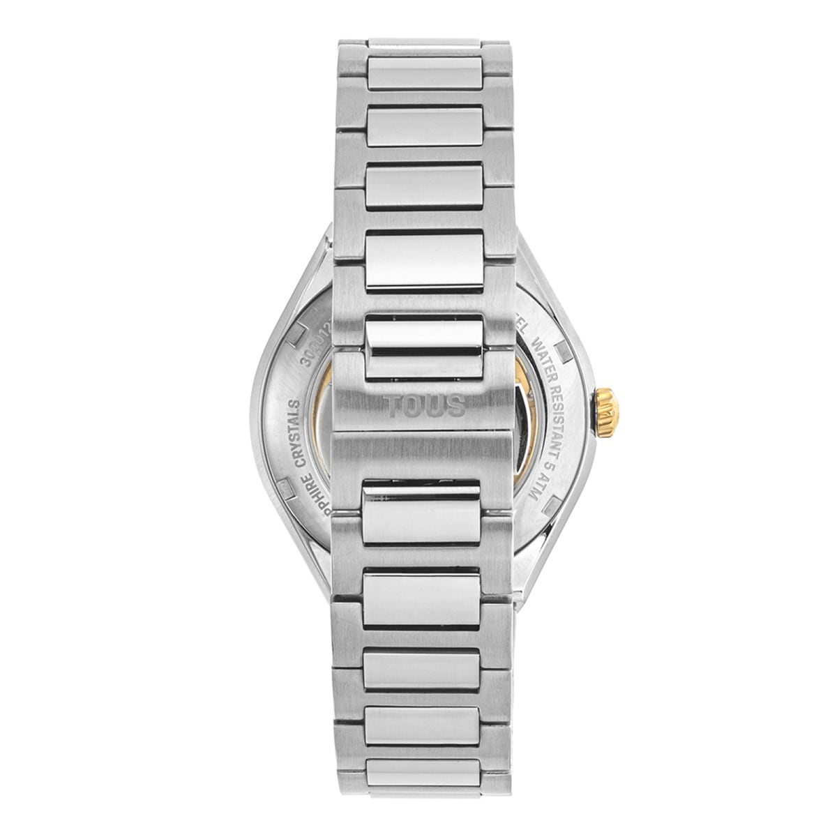 Karat Round Analogue watch in gold-colored IPG steel with a steel wristband