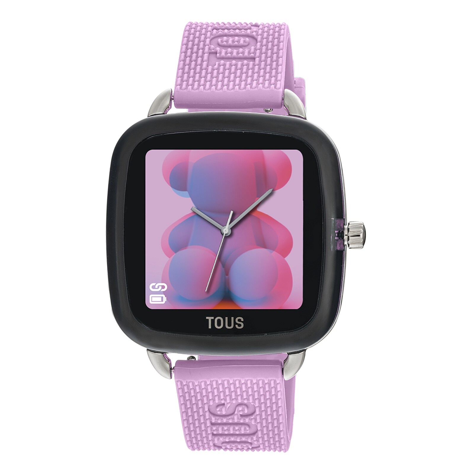 D-Connect Smartwatch with pink silicone strap