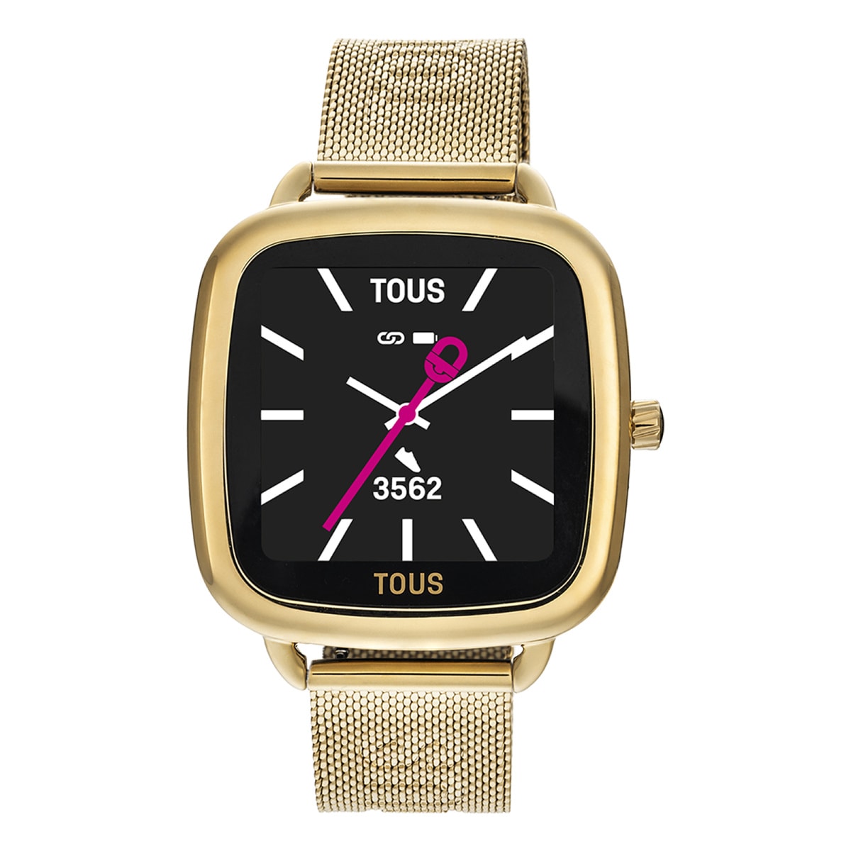 D-Connect Smartwatch with gold-colored IPG steel bracelet