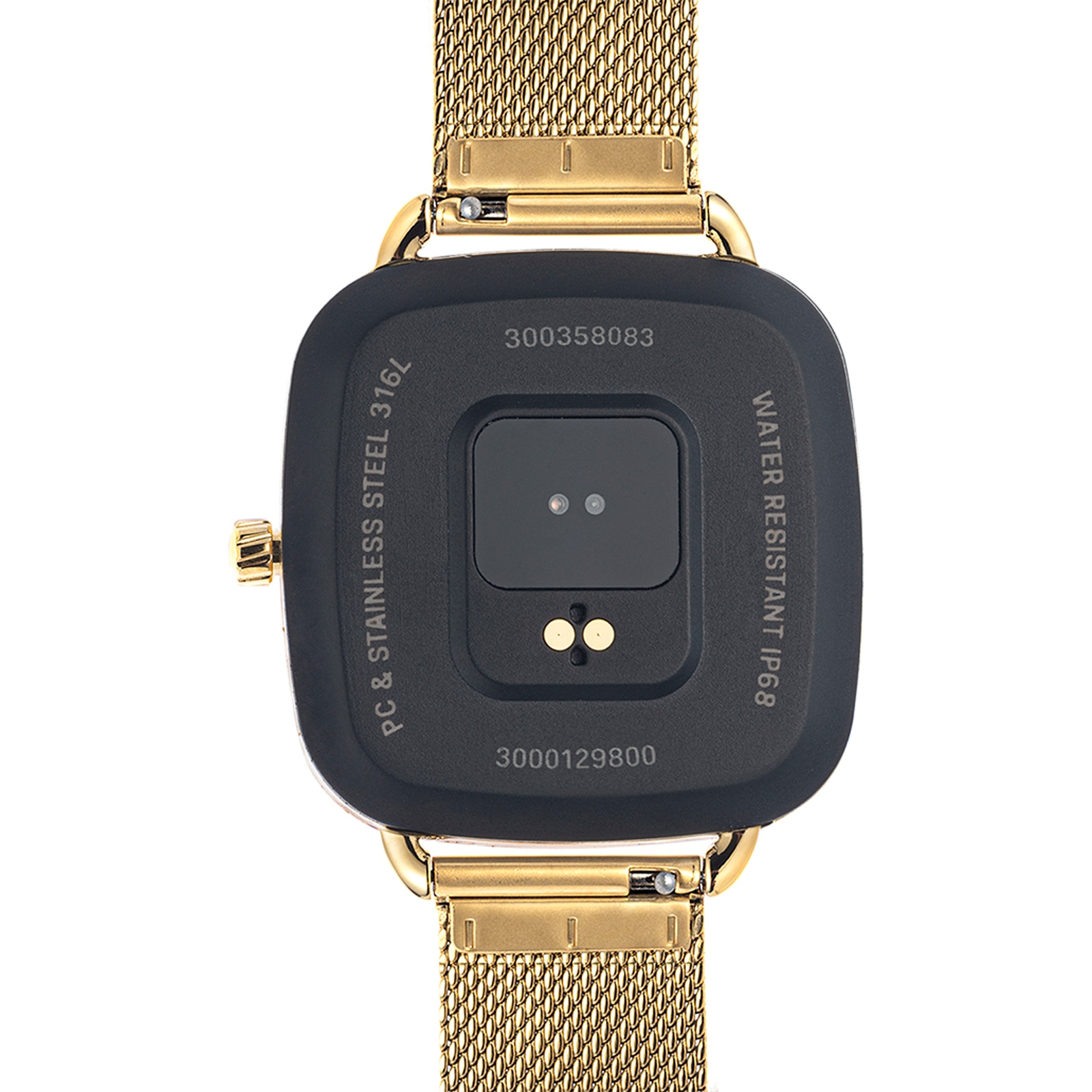 Reloj smartwatch con brazalete de acero IPG dorado D-Connect