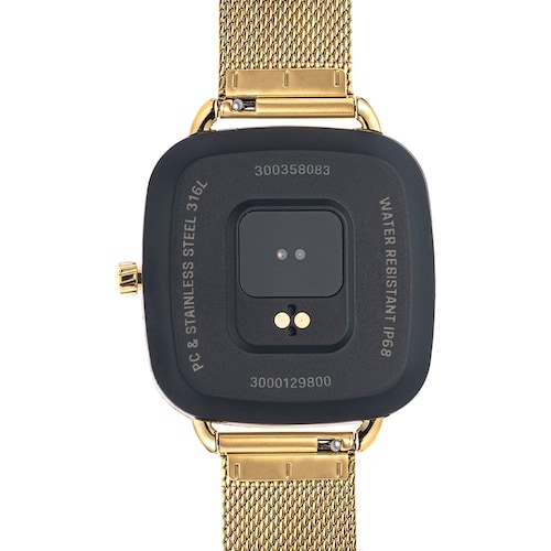D-Connect Smartwatch with gold-colored IPG steel bracelet