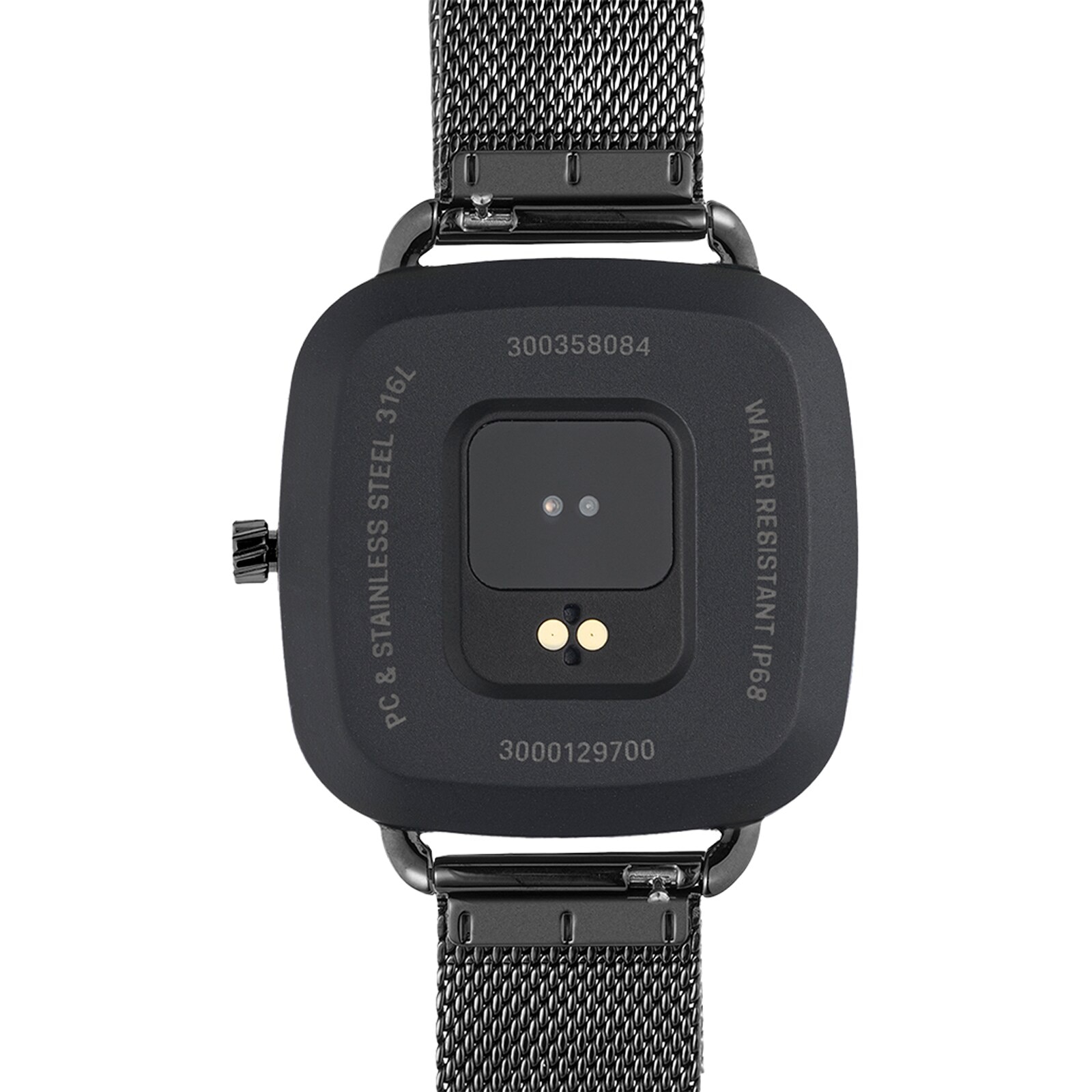 D-Connect Smartwatch with black IP steel bracelet