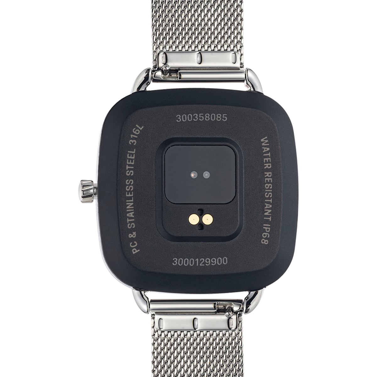 D-Connect pink IPRG steel Smartwatch with steel bracelet