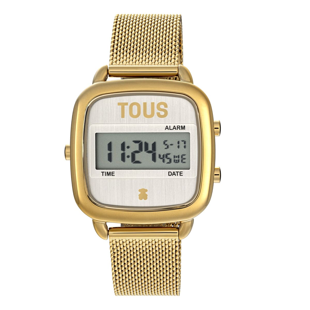 Tous - Reloj Digital Con Brazalete De Acero Ipg Dorado D-Logo New - Único