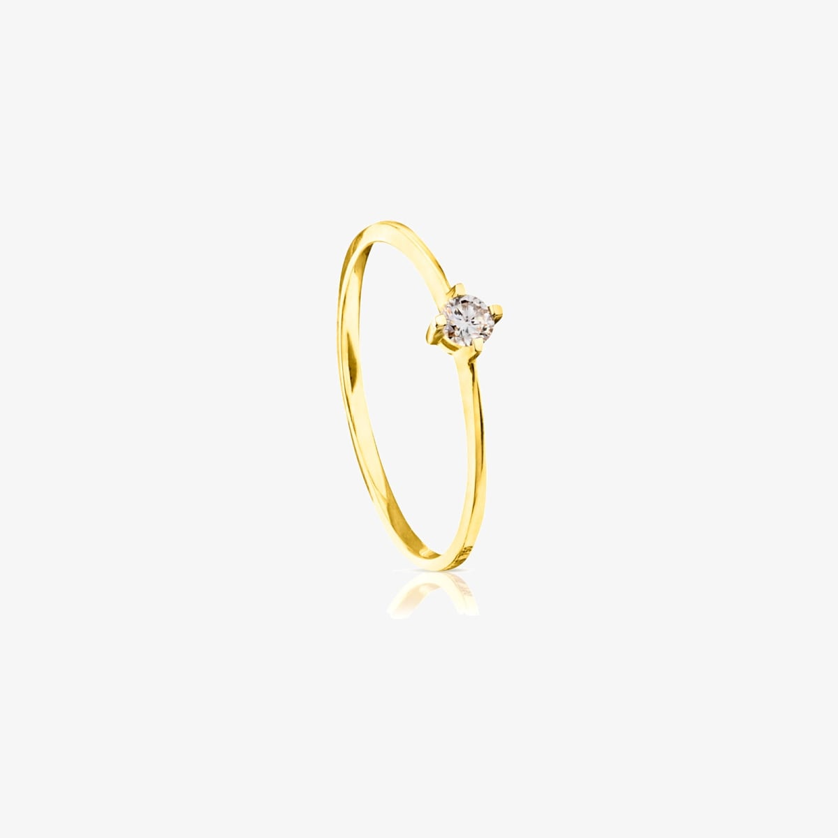 Tous - Solitario De Oro Con Diamante Tous Brillants Talla 12