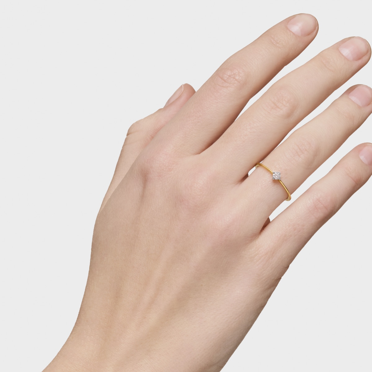 Gold TOUS Brillants Ring with 0,10ct Diamond