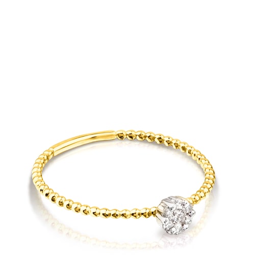 Gold TOUS Brillants Ring with 0,06ct Diamond