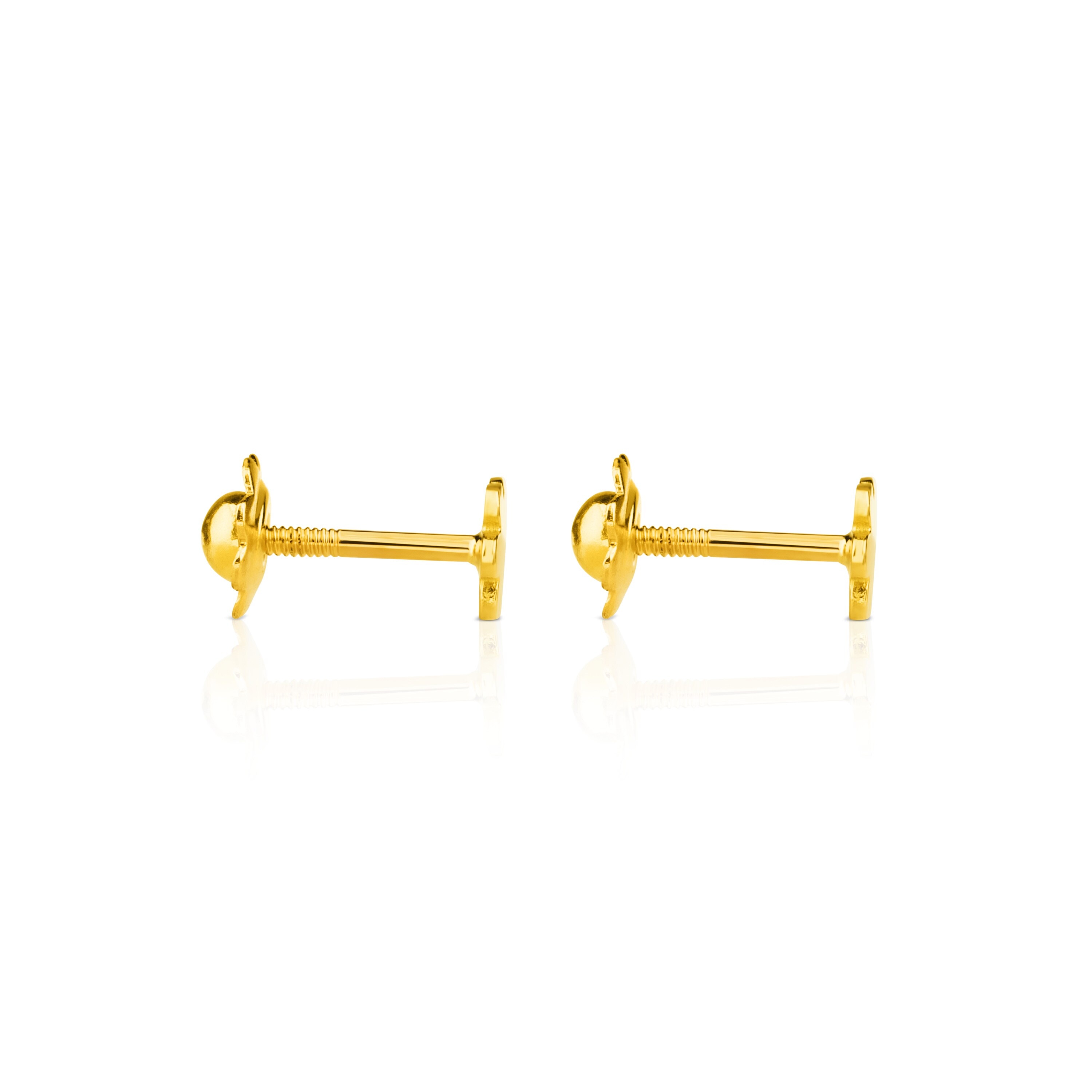 Gold TOUS Basics Earrings Flower motif.