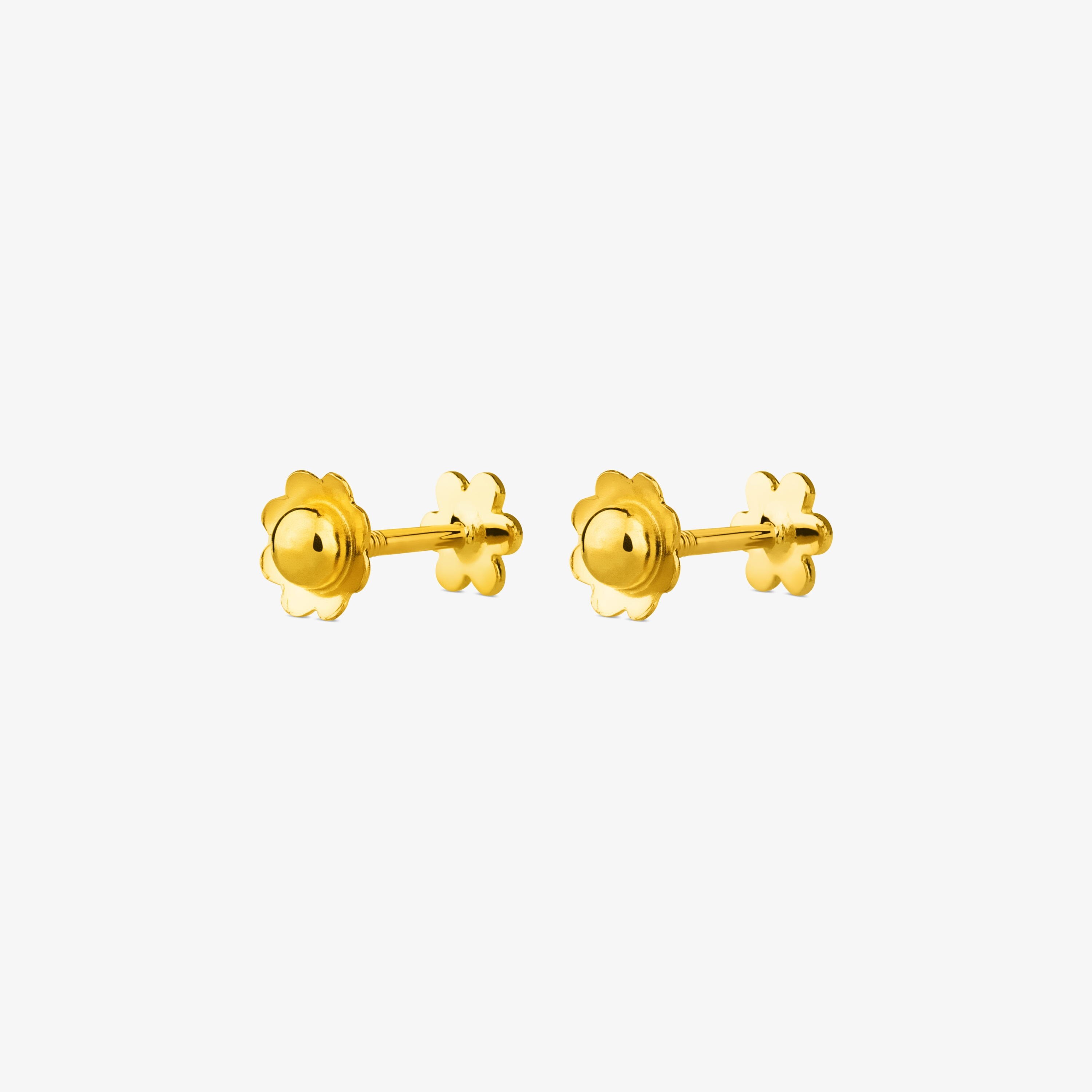 18K solid gold TOUS Basics Earrings Flower motif.
