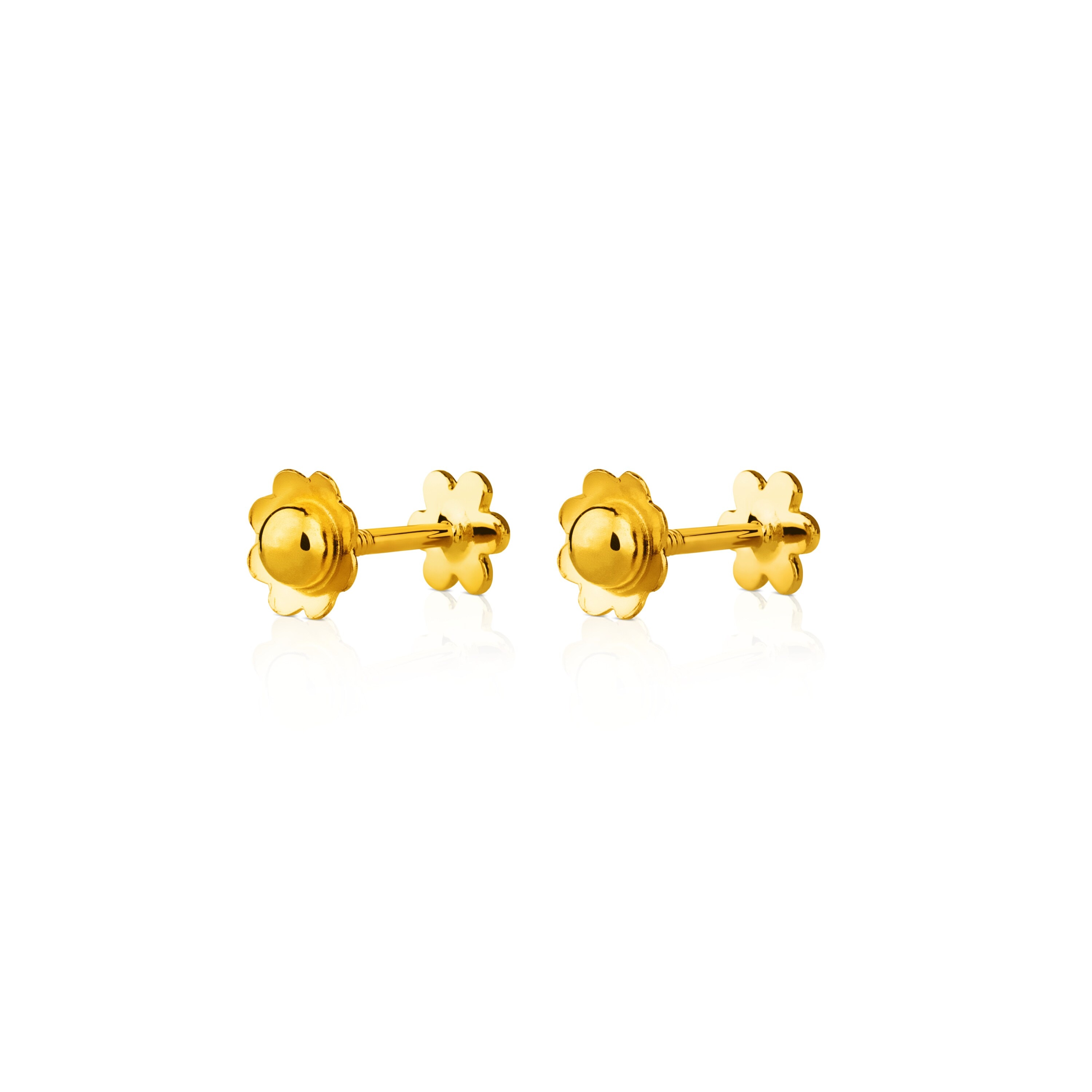 Gold TOUS Basics Earrings Flower motif.