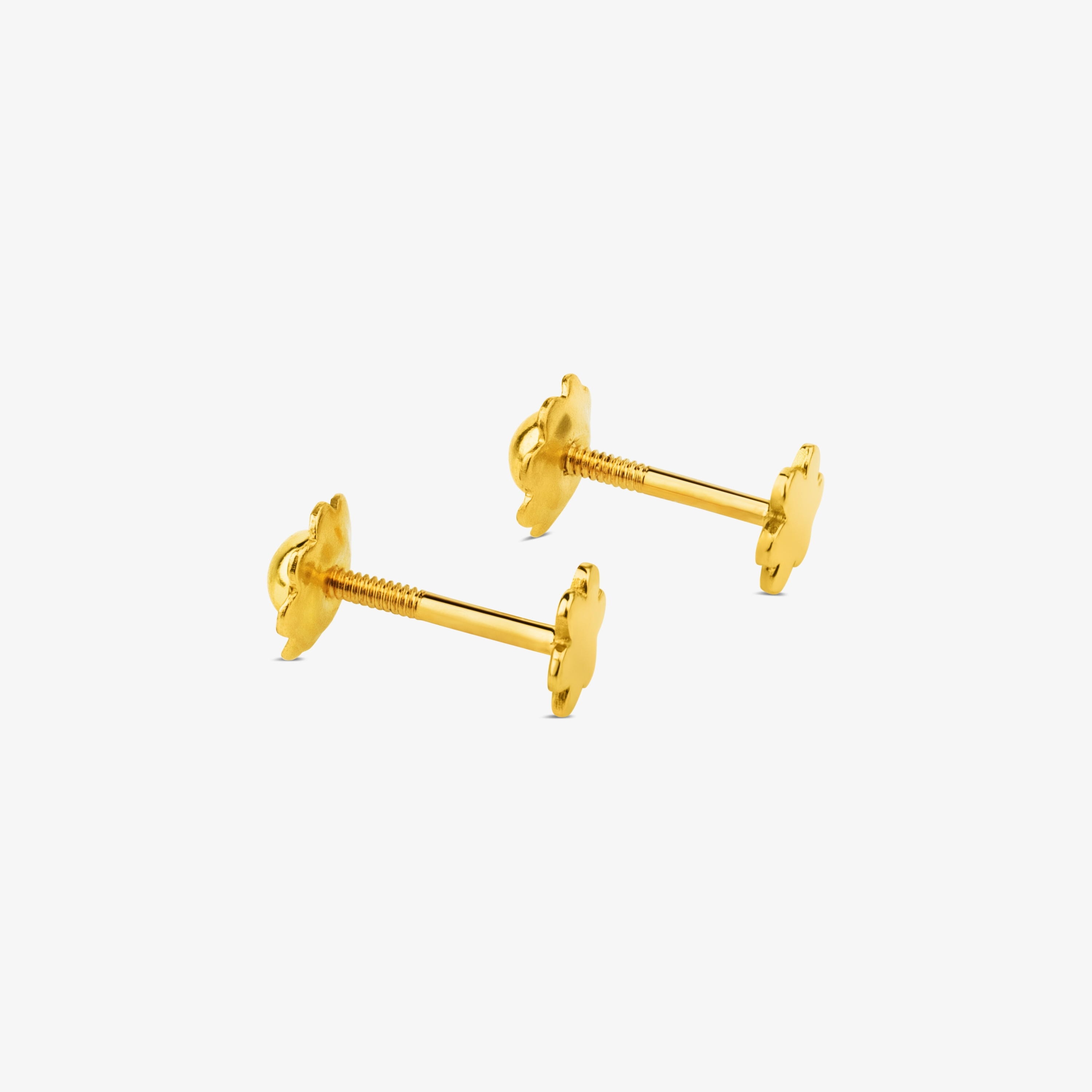 18K solid gold TOUS Basics Earrings Flower motif.