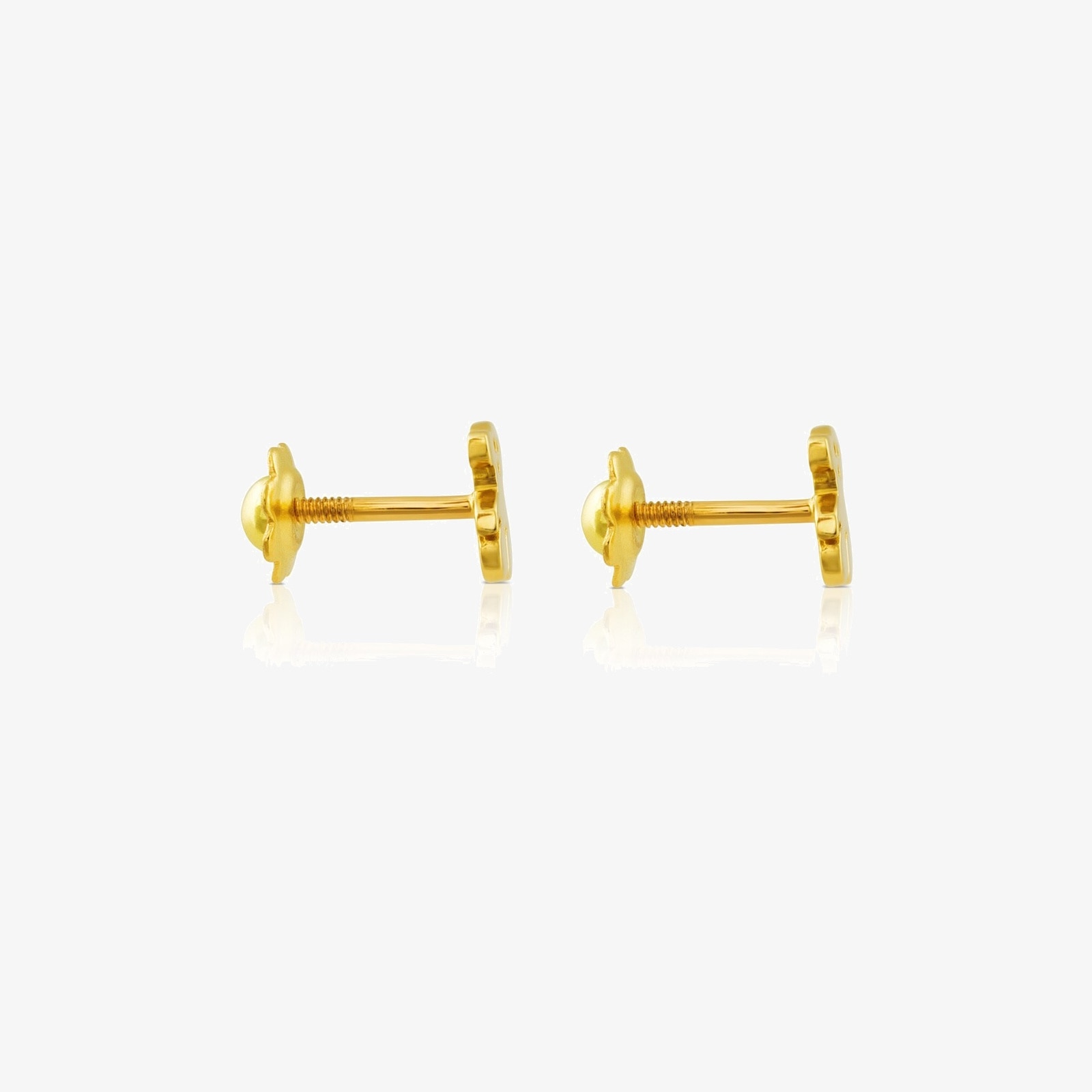 18K solid gold Baby TOUS Earrings. Screw back 